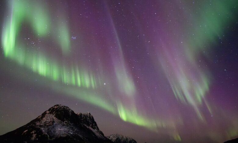 Solar storms can light up the night sky