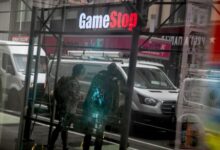 GameStop shares retreat as revenue declines, selling shares