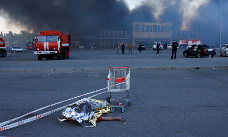 Russia bombed a hardware supermarket in Kharkiv, killing six people, Ukraine said