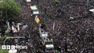 Iran's Supreme Leader leads prayers at Raisi's funeral