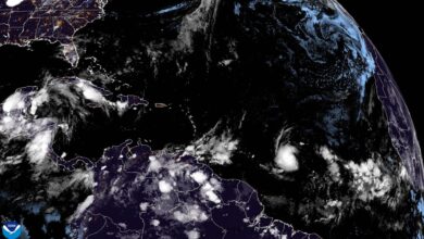 Beryl strengthens into a hurricane in the Atlantic Ocean, forecast to become a major storm