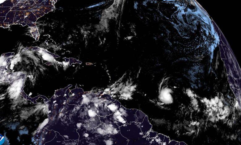 Beryl strengthens into a hurricane in the Atlantic Ocean, forecast to become a major storm