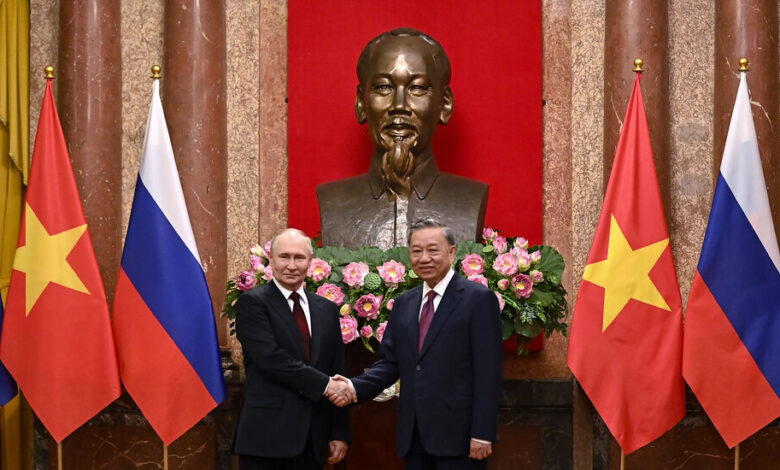 Why is Putin present in Vietnam?