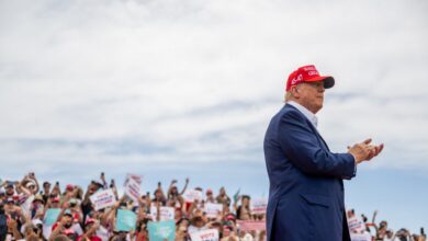 Trump preaches the Gospel of discontent at heated post-conviction rally