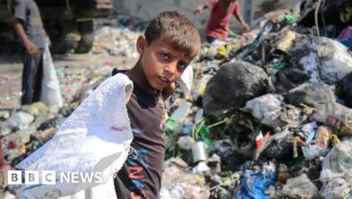 Gazans live next to rotting garbage and rodents