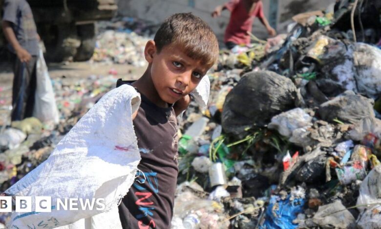 Gazans live next to rotting garbage and rodents