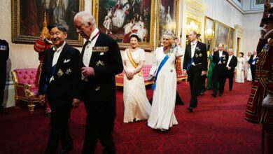 Queen Camilla wore a familiar crown at a Japanese state banquet but she debuted a historic royal piece