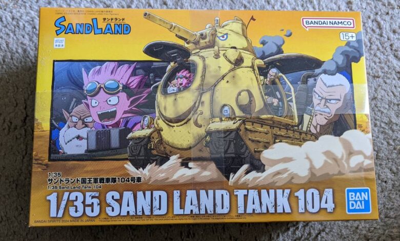 Sand Land Tank 104 Model Kit Looks Really Good With Little Effort