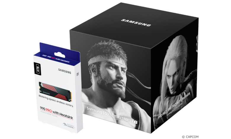 Street Fighter 6-branded Samsung Pro 990 M2 SSD box