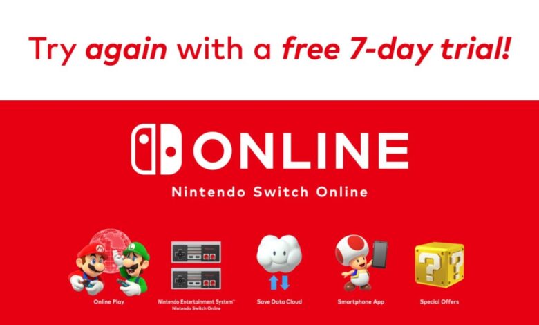 Nintendo Switch Online 7-day free trial now available (US)