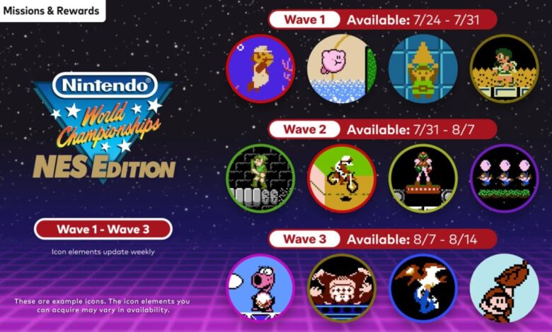 Switch Online Adds Nintendo World Championship Emblem: NES Version