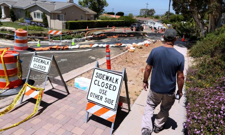 Wealthy California Neighborhood Hit by Mudslide Moving 9 Inches a Week