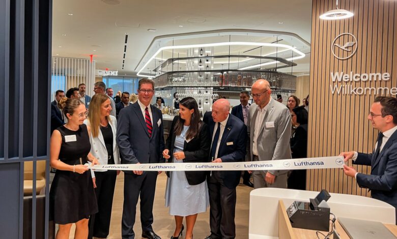 Inside Lufthansa's new lounge at Newark Liberty Airport