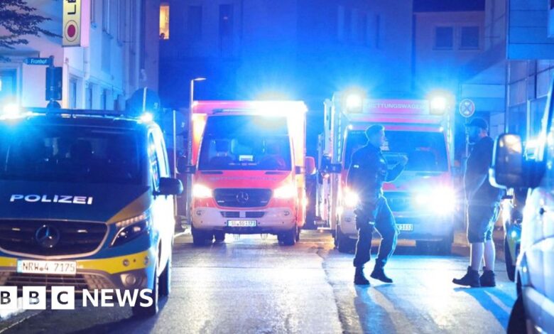 German police chase knife attacker after three killed at Solingen festival