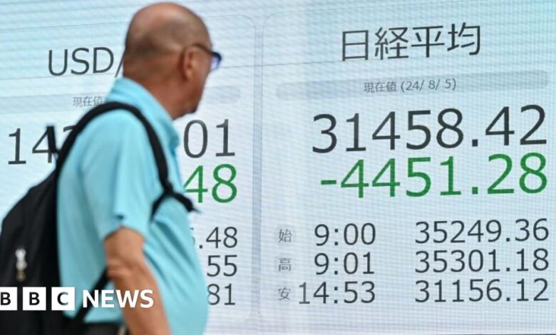 UK and European stock markets fall on US concerns