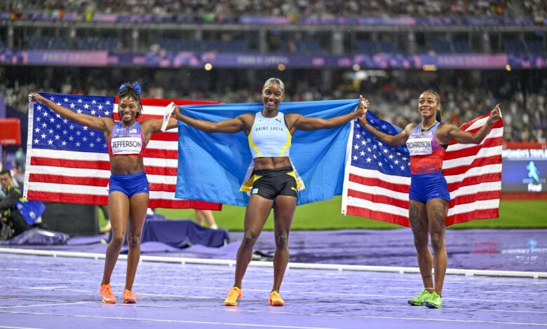 Sprinter Julien Alfred Claims Saint Lucia First-Ever Gold Medal, Defeating ShaCarri Richardson And Melissa Jefferson