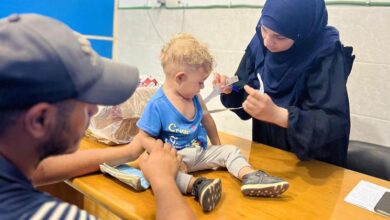 Thousands of children protected on second day of polio campaign in Gaza