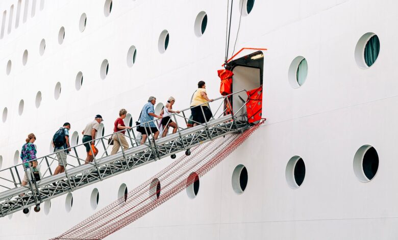 What is a cruise ship ladder?