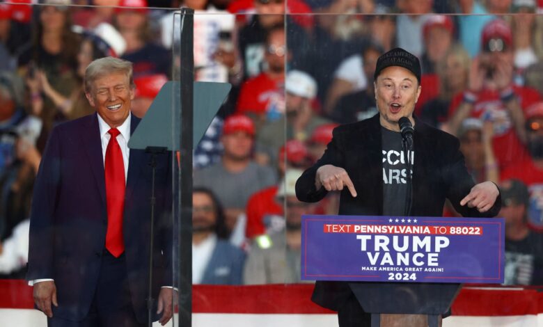 Trump returned to the site of the first assassination with Musk and Vance