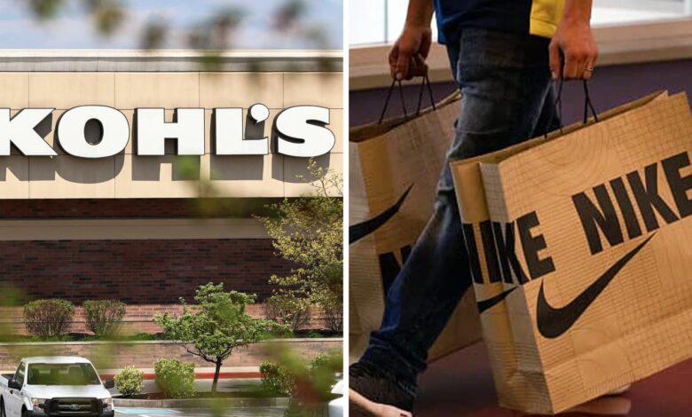 Consumers choose their favorite retailer Nike Kohls