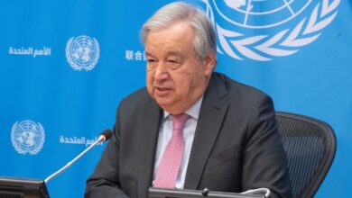 Guterres calls on the global community to reiterate 'complete condemnation' of the October 7 terrorist attack by Hamas