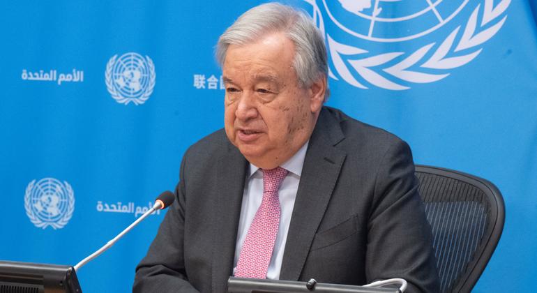 Guterres calls on the global community to reiterate 'complete condemnation' of the October 7 terrorist attack by Hamas