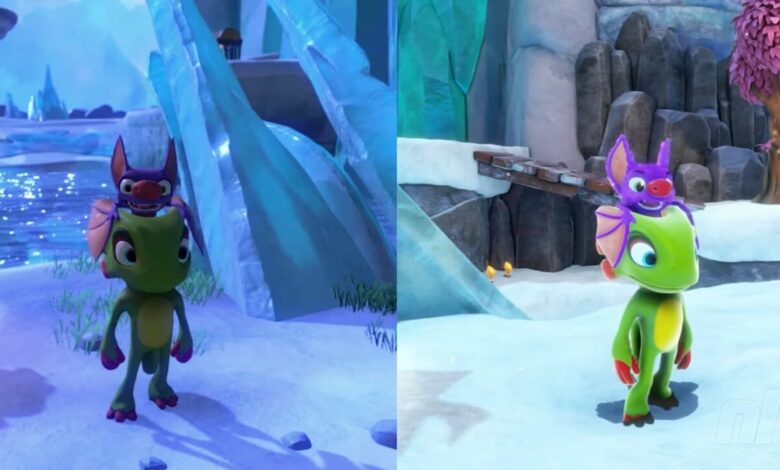 Video: Yooka-Replaylee side-by-side graphics comparison (Original & Remaster)