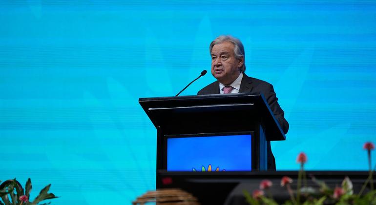 At COP16, Guterres called on the world to 'make wise choices...to make peace with nature'