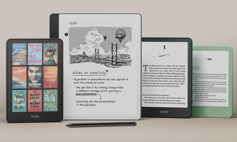 Amazon just launched four new Kindles, including one full-color model. Here's what's new