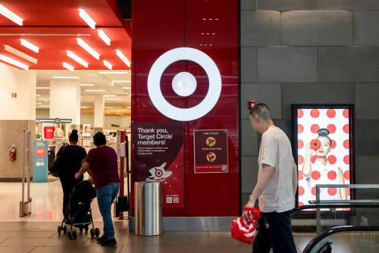 Target shares fell sharply on earnings