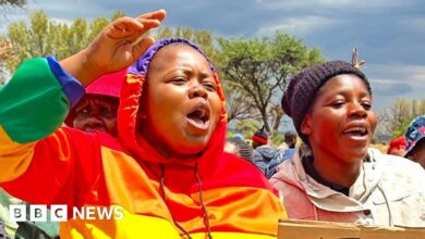 Volunteers enter South African mines to assist miners