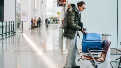 Don't bring your winter coat with you on a beach vacation - check it out at this airport