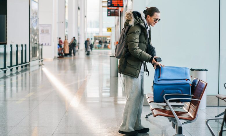 Don't bring your winter coat with you on a beach vacation - check it out at this airport