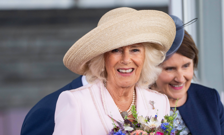 Queen Camilla is feeling better but will continue to watch men in leather skirts duel