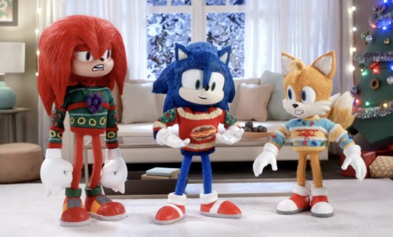 Sonic, Tails and Knuckles get the Stop-Motion treatment in this new holiday movie ad