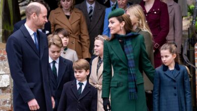 Kate Middleton and Prince William join King Charles and Queen Camilla for a walk on Christmas Day