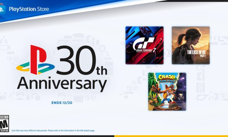 Save with 30th Anniversary PlayStation Store deals, live Dec 2