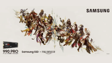 Final Fantasy XIV FFXIV art in Samsung 990 Pro SSD ad in Japan