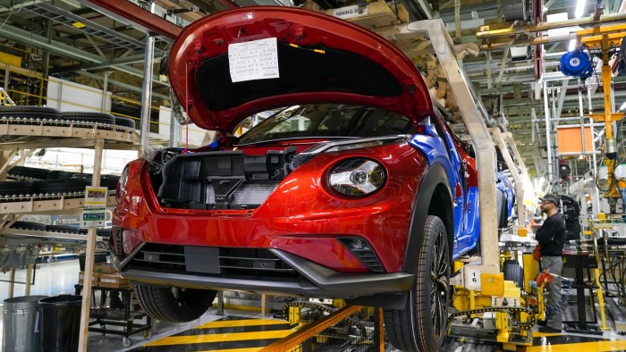 The Nissan car plant in Sunderland