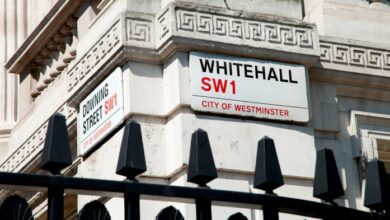 Whitehall street sign