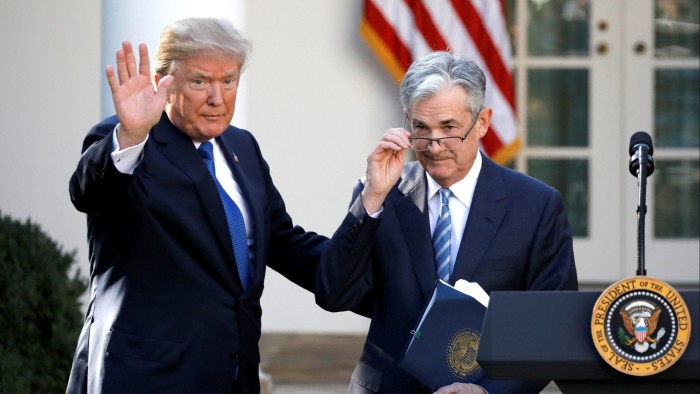 Donald Trump announces Jay Powell as his nominee to become chair of the US Federal Reserve at the White House on November 2, 2017.