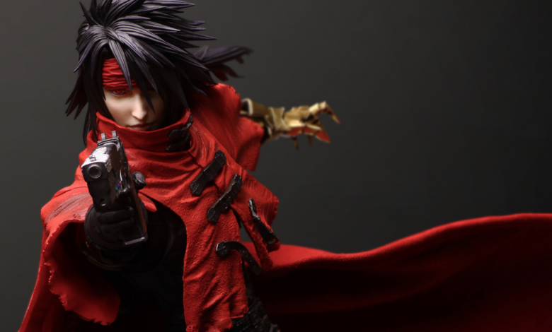 Play Arts Shin FFVII Rebirth Vincent Valentine Figure Appears