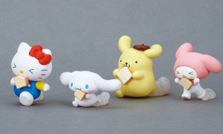 sanrio gachapon toys running late