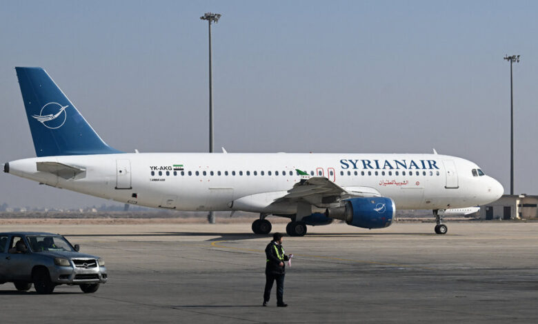 Syria's main airport handles the first international flights since the fall of the Assad regime