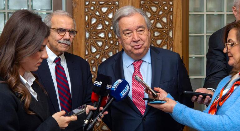 UN Secretary General Guterres says: 'Lebanon is on the verge of having a more hopeful future'