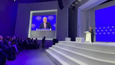 In Davos, Guterres criticized the backsliding on climate commitments