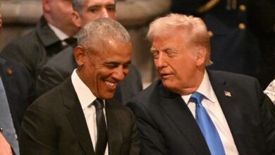 Barack Obama and Donald Trump looked disturbingly friendly at Jimmy Carter's state funeral