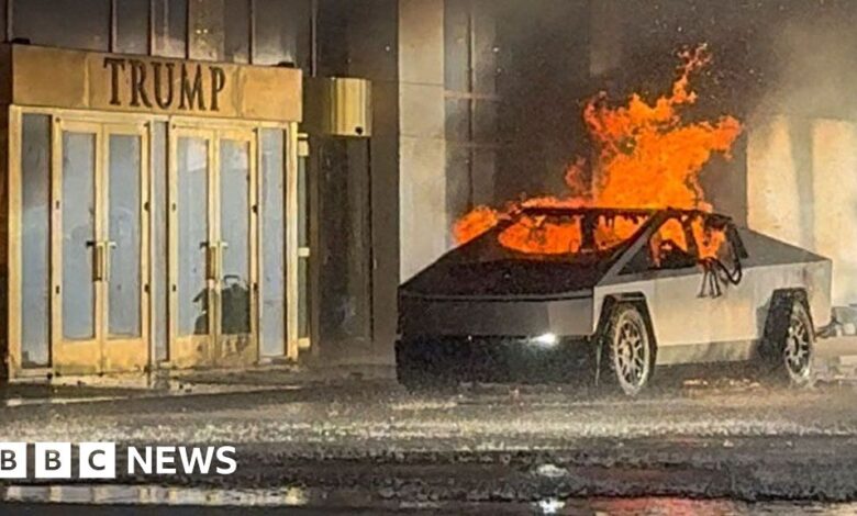 Police probe whether explosion at Trump hotel is related to attack in New Orleans