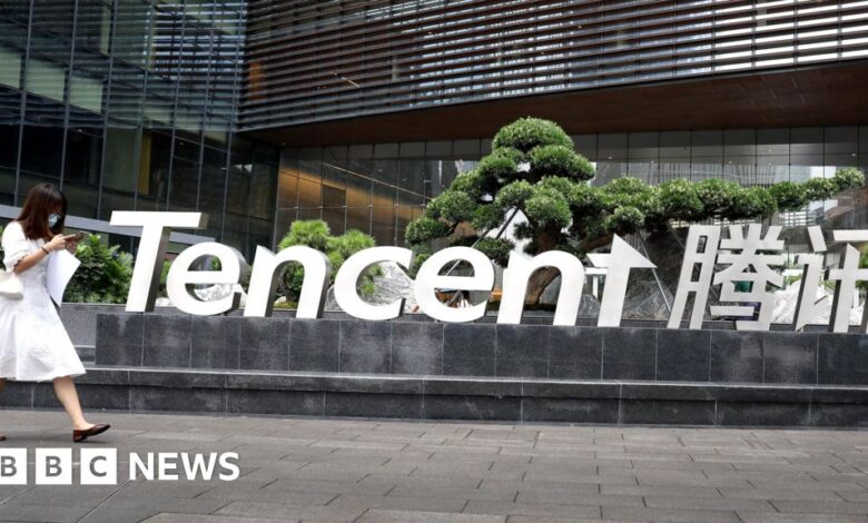 The US said technology giant Tencent cooperates with the Chinese military