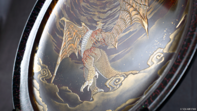 Final Fantasy XIV FFXIV plate art by Wajima Lacquerware Youth Association